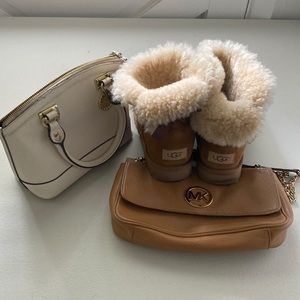 Lightly worn UGGS size 8— used MK purse, misc used purse
